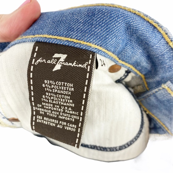 7 For All Mankind 7FAMK “The Skinny” Ankle Jeans Size 24 - Picture 11 of 12